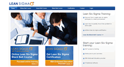 Desktop Screenshot of leansixsigmatraining.com