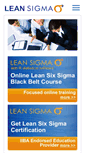 Mobile Screenshot of leansixsigmatraining.com