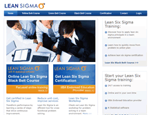 Tablet Screenshot of leansixsigmatraining.com